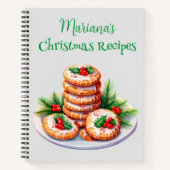 Groene kerstboom recept notitieboek (Voorkant)