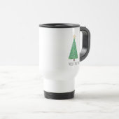 Groene kerstboom reisbeker (Voorkant rechts)