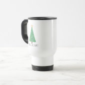 Groene kerstboom reisbeker (Voorkant links)