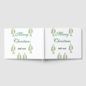 Groene kerstboom rode kersen vrolijke kerst mo gastenboek (Volledig)