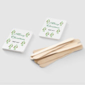 Groene kerstboom rode kersen vrolijke kerst mo handwaaier (Niet-gemonteerd)