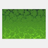 Groene kerstboom Succulent Pattern Metallic Inpakpapier Vel (Voorkant 3)