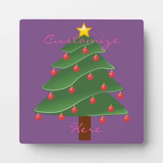 Groene kerstboom Thunder_Cove Fotoplaat (Voorkant)