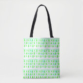 Groene kerstboom tote bag (Voorkant)