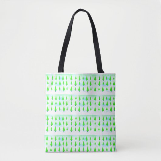 Groene kerstboom tote bag (Voorkant)