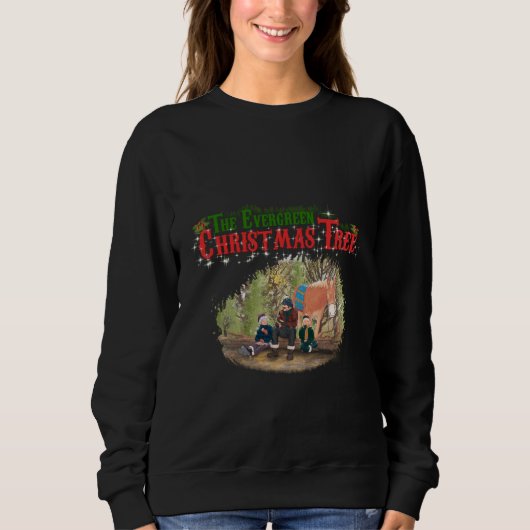 Groene Kerstboom Trui (Voorkant)