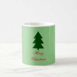 Groene Kerstboom Vrolijke Kerstmis Typografie Koffiemok