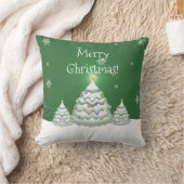 Groene Kerstboom Worp Kussen (Deken)