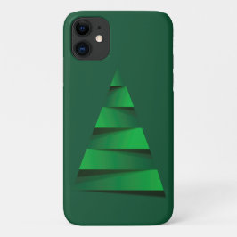 Groene kerstboomfeestdag Case-Mate iPhone case