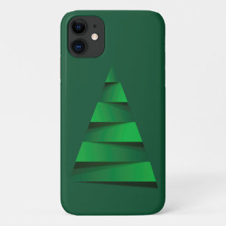 Groene kerstboomfeestdag Case-Mate iPhone case