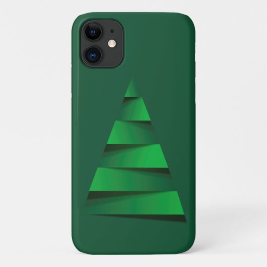 Groene kerstboomfeestdag Case-Mate iPhone case (Achterkant)
