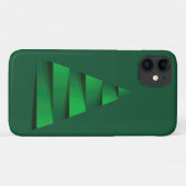 Groene kerstboomfeestdag Case-Mate iPhone case (Achterkant (horizontaal))