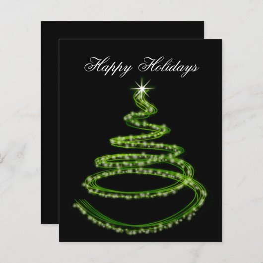 Groene kerstboomgaard met budget (Voorkant / Achterkant)