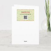 Groene kerstboomkerstboomkaart met moderne kunst kaart (Achterkant)