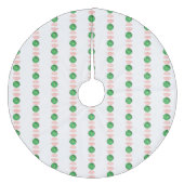 Groene kerstboomrok met Snoep Fleece Kerstboom Rok (Voorkant)