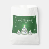 Groene kerstboomtassen bedankzakje (Voorkant)