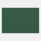 Groene kerstboomversieringen en Feestdagen met cad Inpakpapier Vel (Voorkant 3)