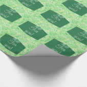 Groene kerstcadeau strik voor u inpakpapier (Hoek)