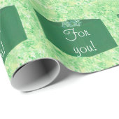 Groene kerstcadeau strik voor u inpakpapier (Rol Hoek)
