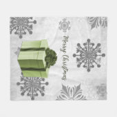 Groene kerstcadeau voor feestdag fleece deken (Voorkant (Horizontaal))