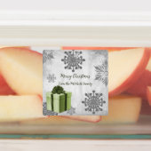 Groene kerstcadeaubakketten voor feestdagen labels (Aangebracht)