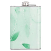 Groene kerstcadeaufles heupfles (Achterkant)