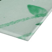 Groene kerstcadeaukaart snijraad snijplank (Hoek)