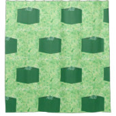 Groene kerstcadeautjes met schoengordijnen douchegordijn (Voorkant)