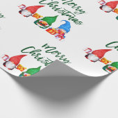 Groene kerstcadeautjes met Waterverf voor het scri Cadeaupapier (Hoek)