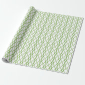 Groene kerstcadeauverpakkings papier (Uitgerold)