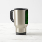 Groene kerstdecoratie bal reisbeker (Voorkant links)