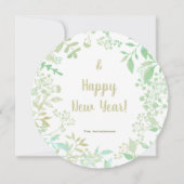 Groene kerstfeestdag met feestdagen - Fotokaart Kaart (Achterkant)