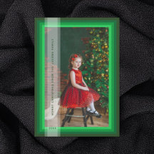 Groene Kerstkaart met lijst