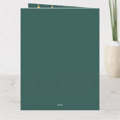 Groene kerstkaart | Moderne vakantie Kaart (Achterkant)