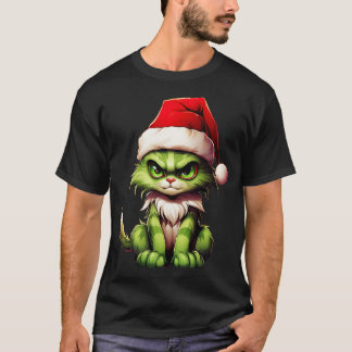 Groene Kerstkat 1 T-shirt