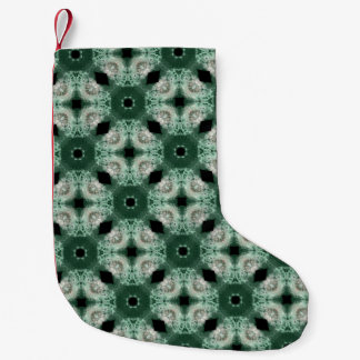 Groene kerstkleuren patroon kleine kerstsok