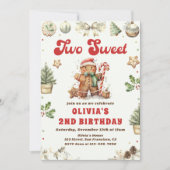 Groene Kerstkoekje Twee Lieve 2e Verjaardag Kaart (Voorkant)