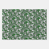 Groene kerstkoekjes inpakpapier vel (Voorkant 2)