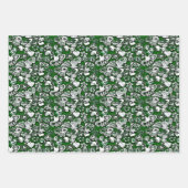 Groene kerstkoekjes inpakpapier vel (Voorkant)