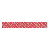 Groene kerstkousen en Snowflakes Red Grosgrain Lint (Voorkant)