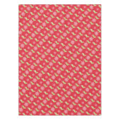 Groene kerstkousen en Snowflakes Red Tafelkleed (Voorkant)