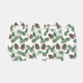 Groene kerstkousen, Pinecones en Branches Bedankdoosjes (Uitgevouwen)