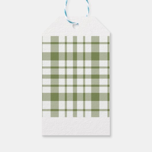 Groene Kerstkrans Kerstcadeau Label Cadeaulabel (Achterkant)