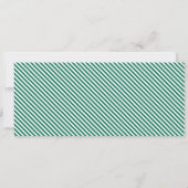 Groene Kerstman Cheque Cadeaubon Card Kaart (Achterkant)
