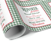 Groene Kerstman express levering Kerst Plaid Cadeaupapier (Rol Hoek)
