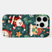 Groene Kerstman Huis Telefoonhoes Case-Mate iPhone Case (Achterkant (horizontaal))