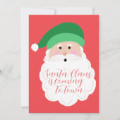 Groene Kerstman Kerstmis Fotokaart Feestdagenkaart (Voorkant)