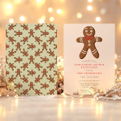 Groene kerstman koekjesruil Kerstmis Kaart