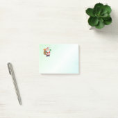 Groene kerstman met speelgoed post-it® notes (Kantoor)