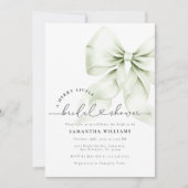 Groene Kerstmis Bruids Douche Uitnodiging (Voorkant)